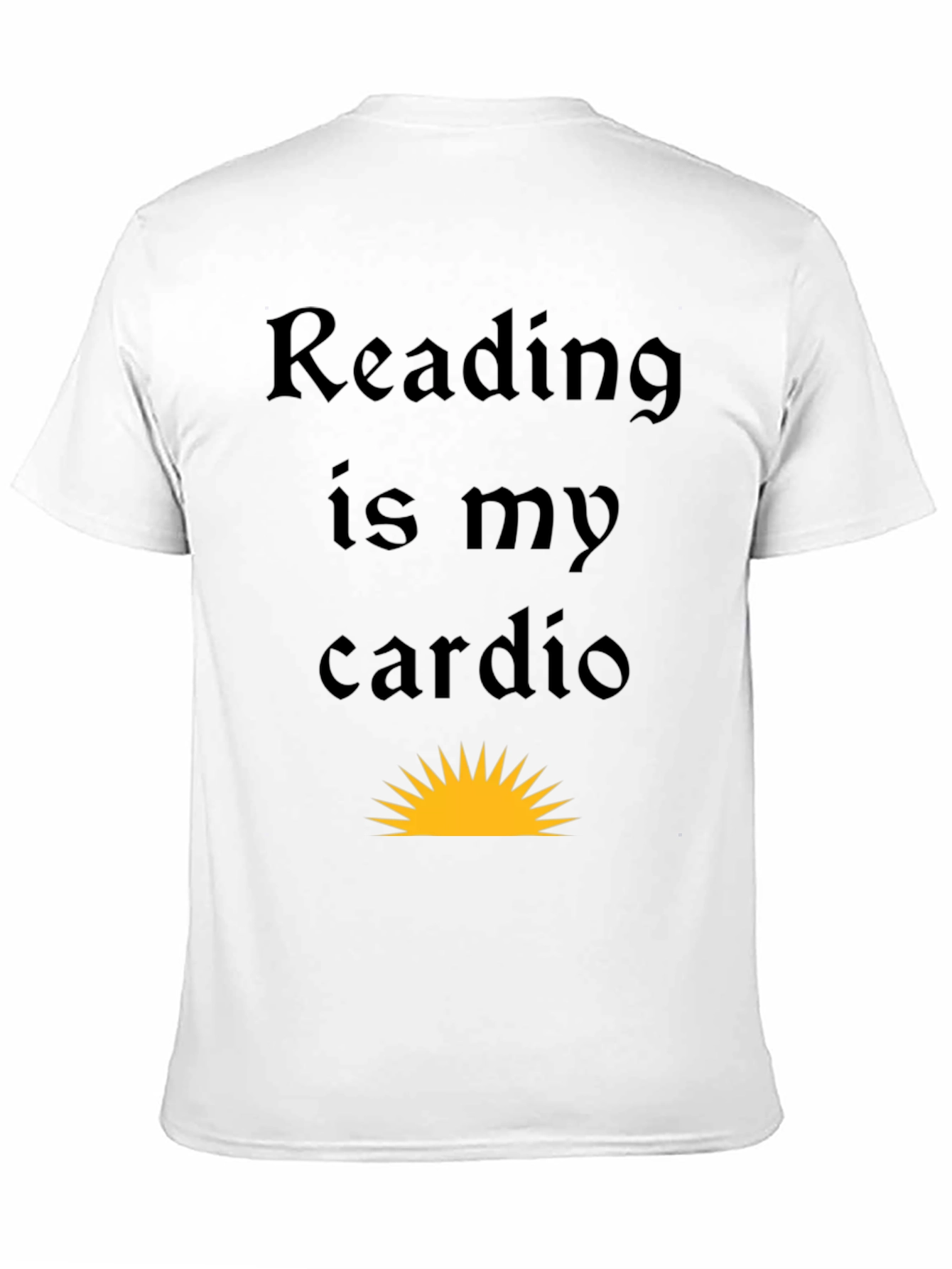 Reading is My Cardio Black Graphic Tee