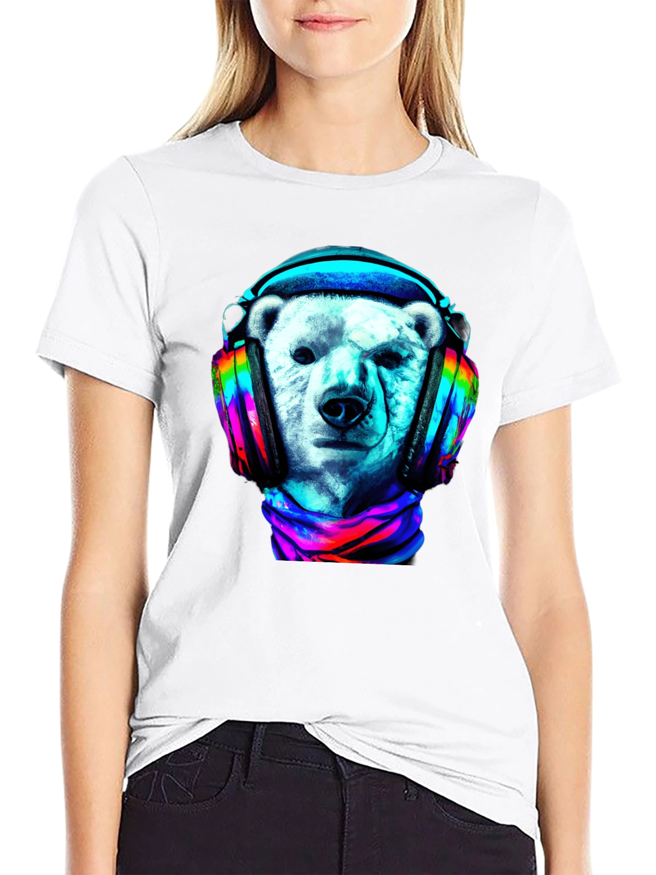 Polar Bear DJ Graphic Tee
