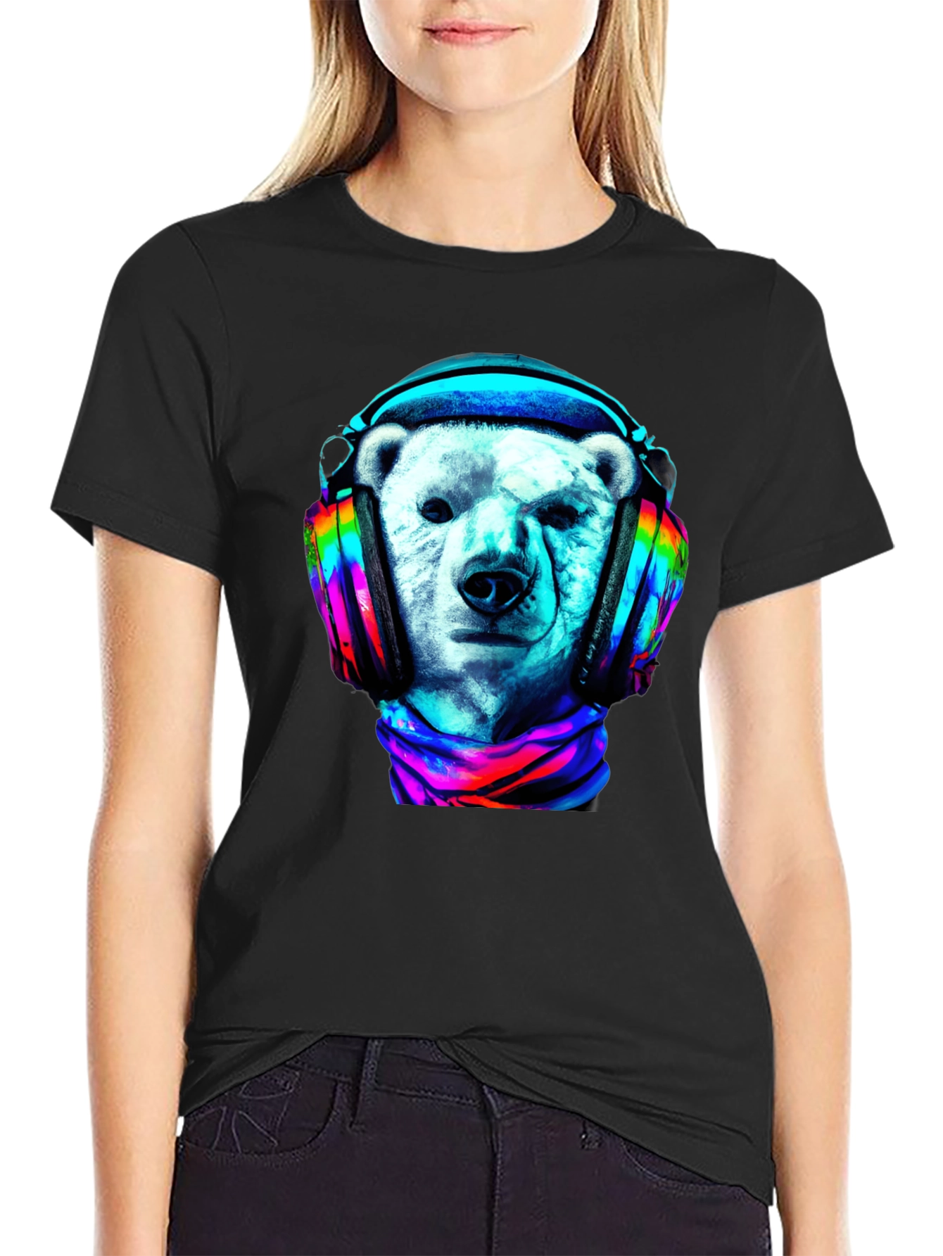 Polar Bear DJ Graphic Tee