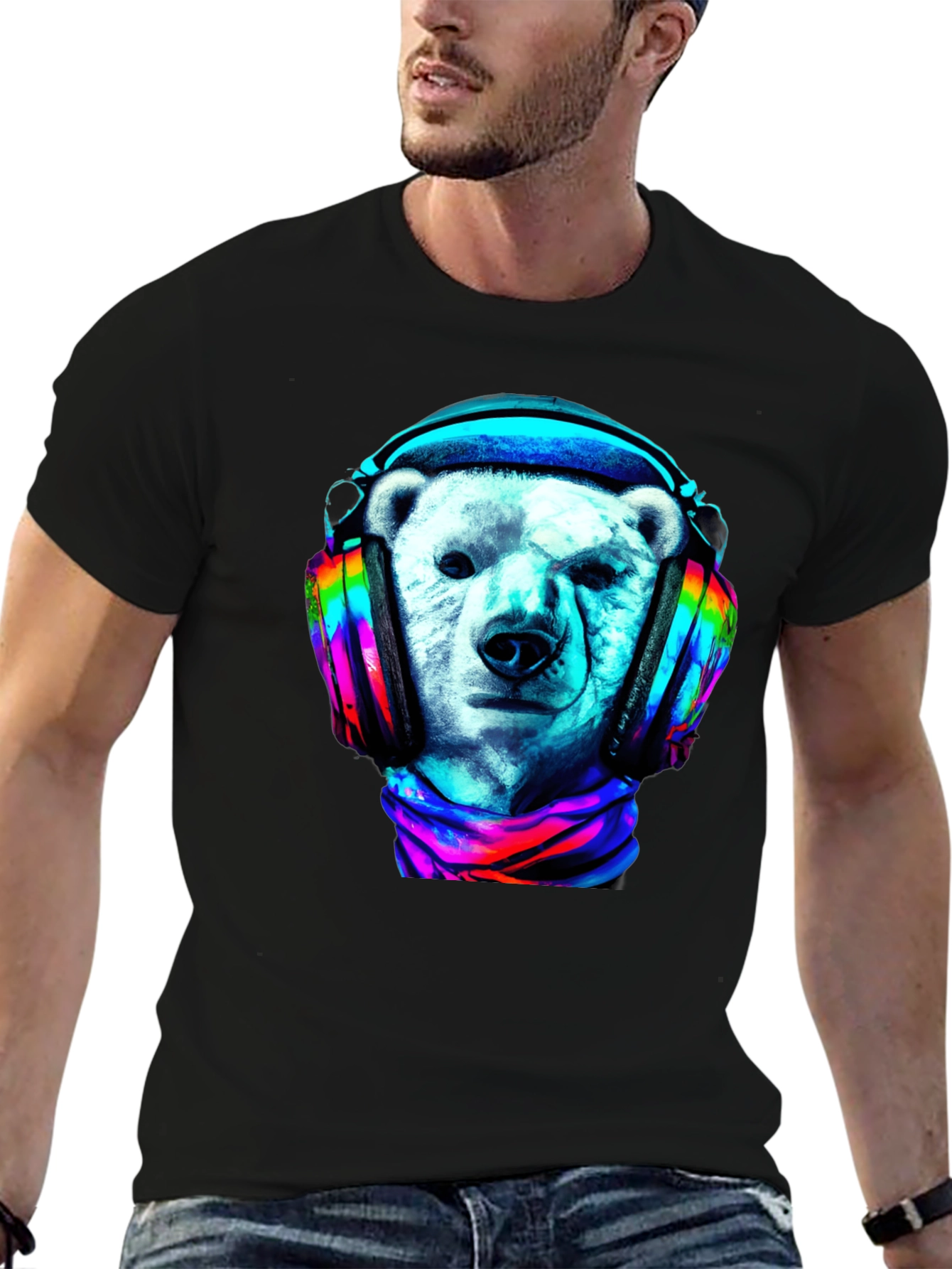 Polar Bear DJ Graphic Tee