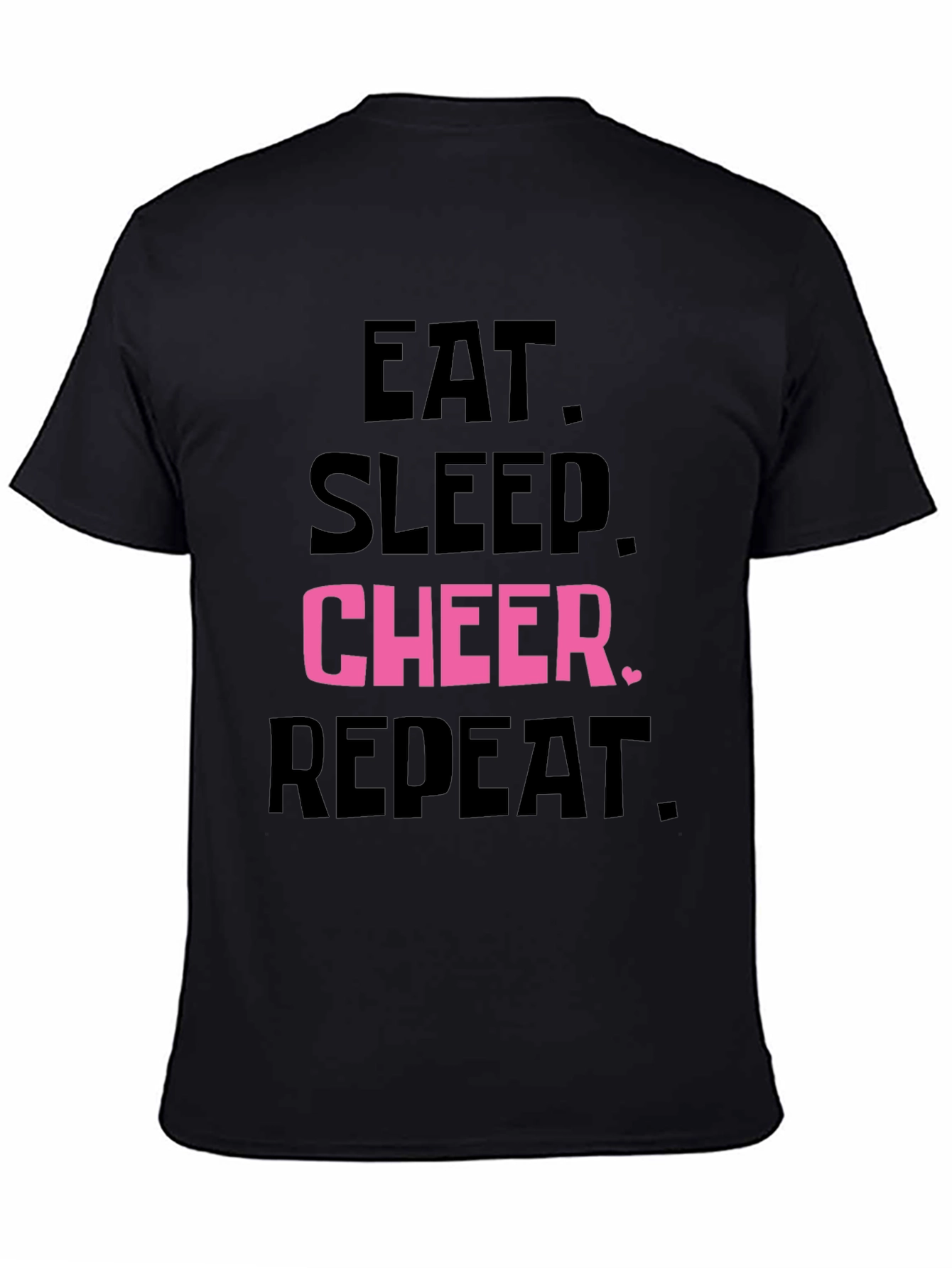 Eat Sleep Cheer Repeat T-Shirt - Cheerleading Tee