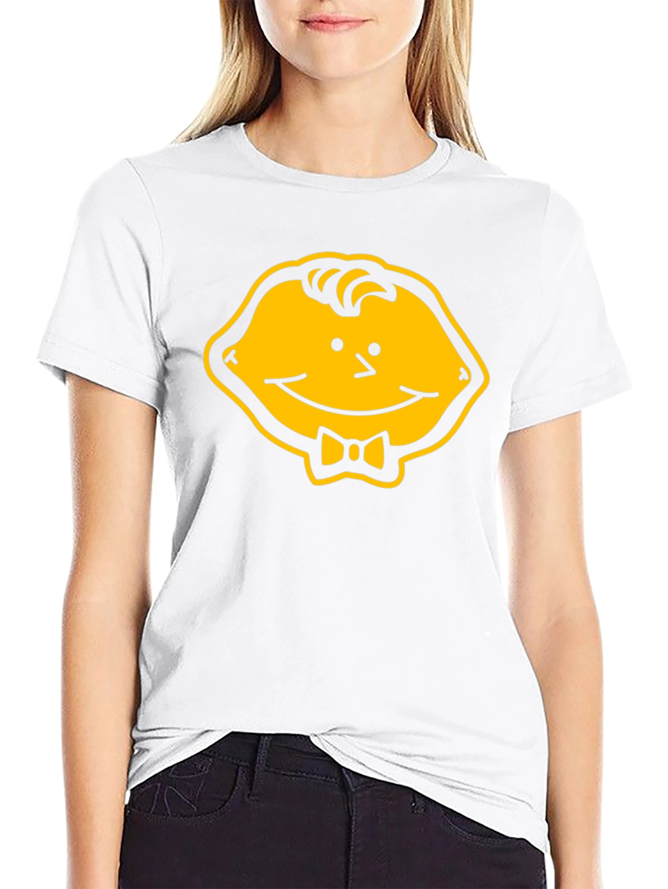 Lemon Head Character Graphic Tee - Black