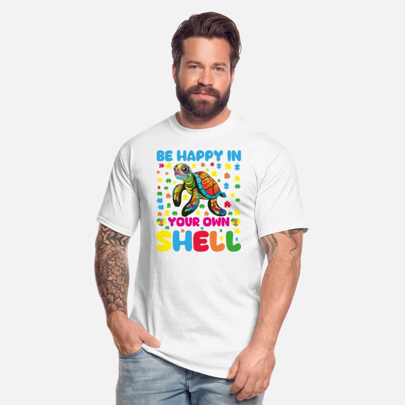 be happy in your own shell autism awareness