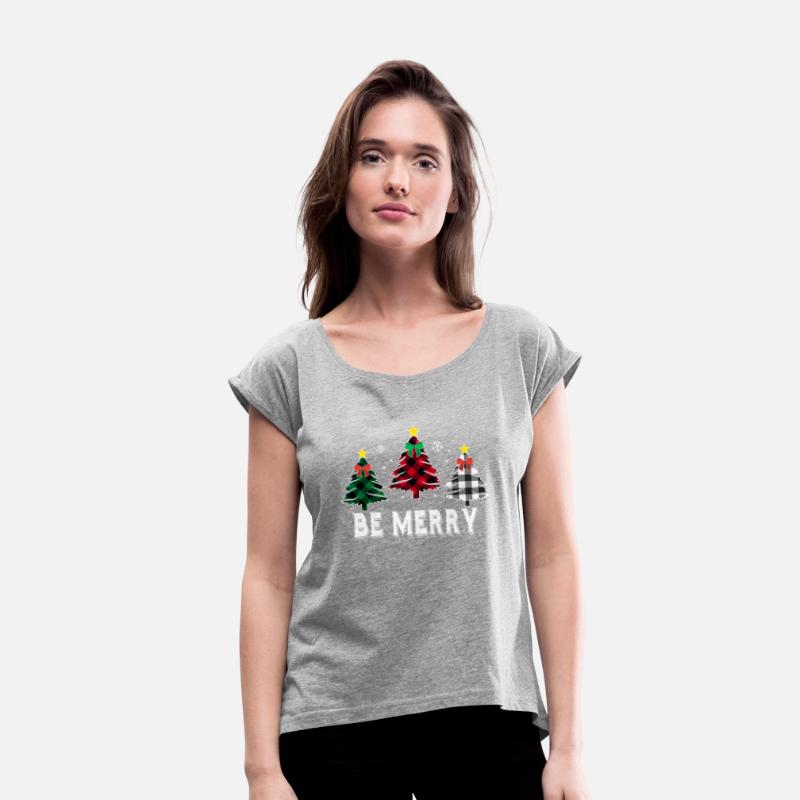 Be Merry Christmas Tree Buffalo Plaid Family