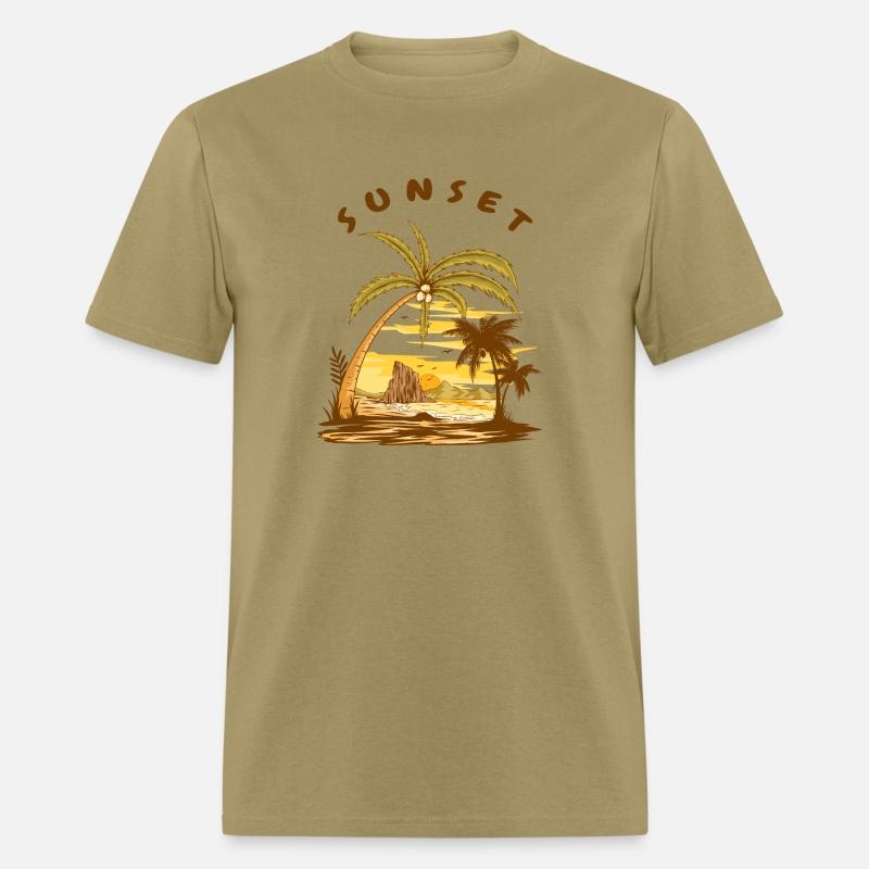 Beach Sunset Island Beach Palm Trees Summer