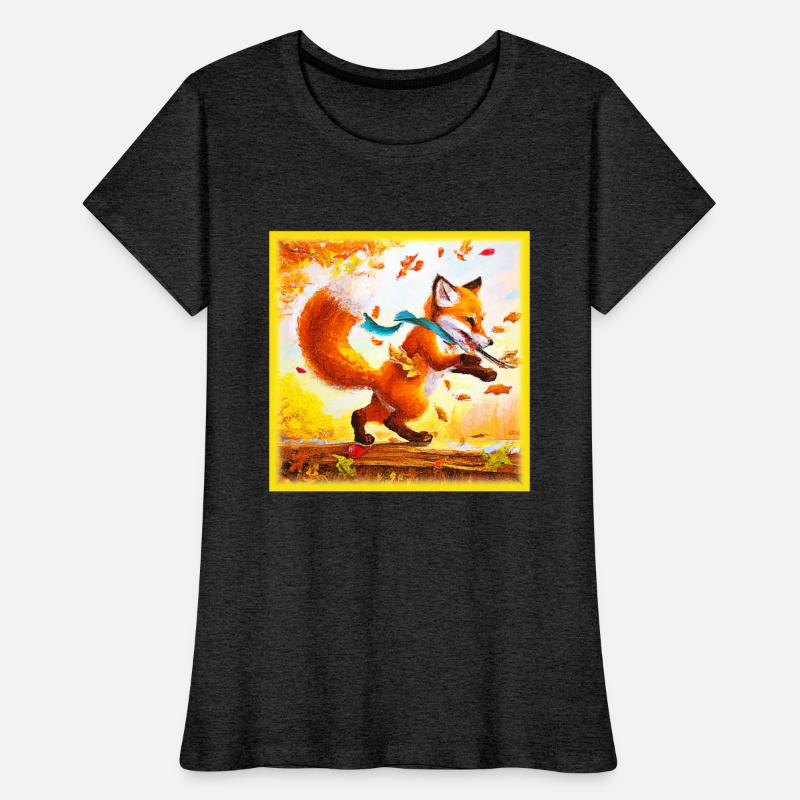 Beautiful Painting Of Walking Red Fox . Buy Now