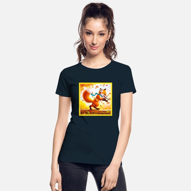 Beautiful Painting Of Walking Red Fox . Buy Now