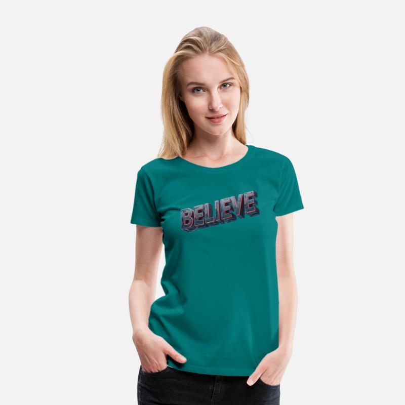 BELIEVE Futuristic Glow Design