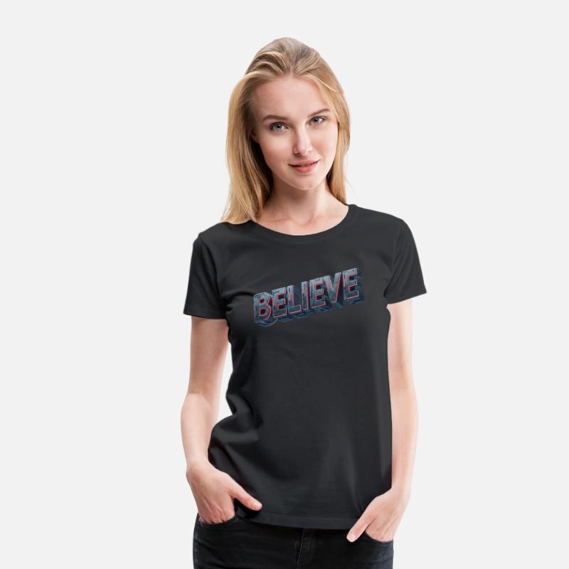 BELIEVE Futuristic Glow Design