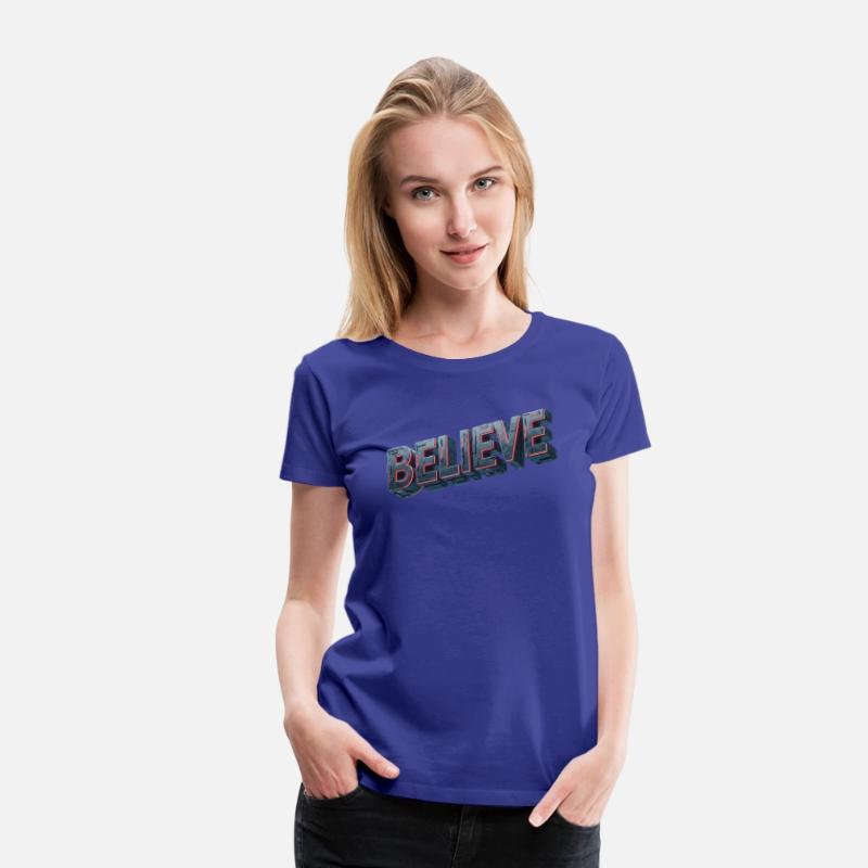BELIEVE Futuristic Glow Design