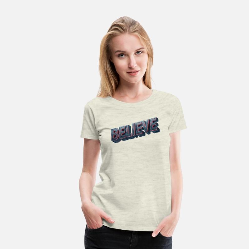 BELIEVE Futuristic Glow Design