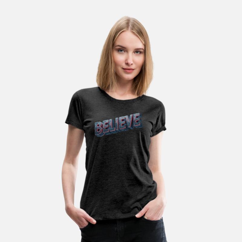 BELIEVE Futuristic Glow Design