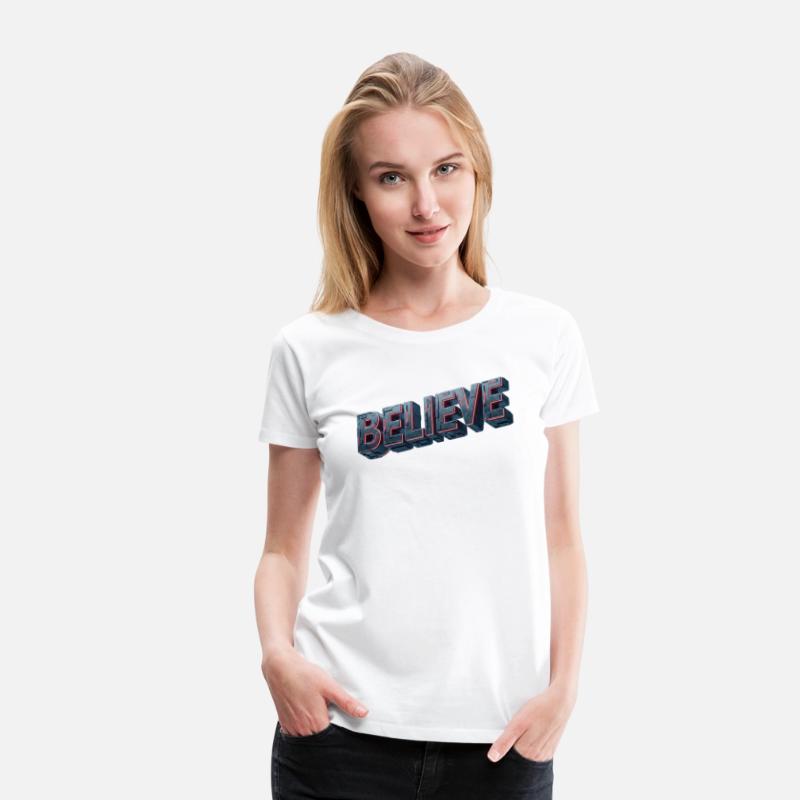 BELIEVE Futuristic Glow Design
