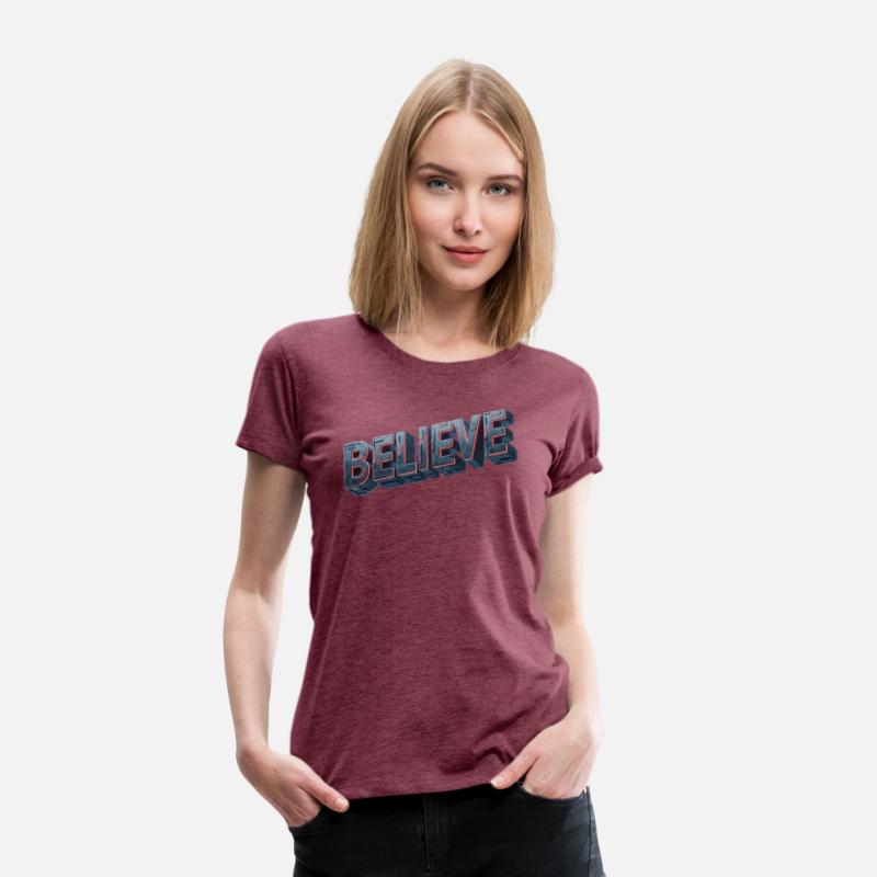 BELIEVE Futuristic Glow Design
