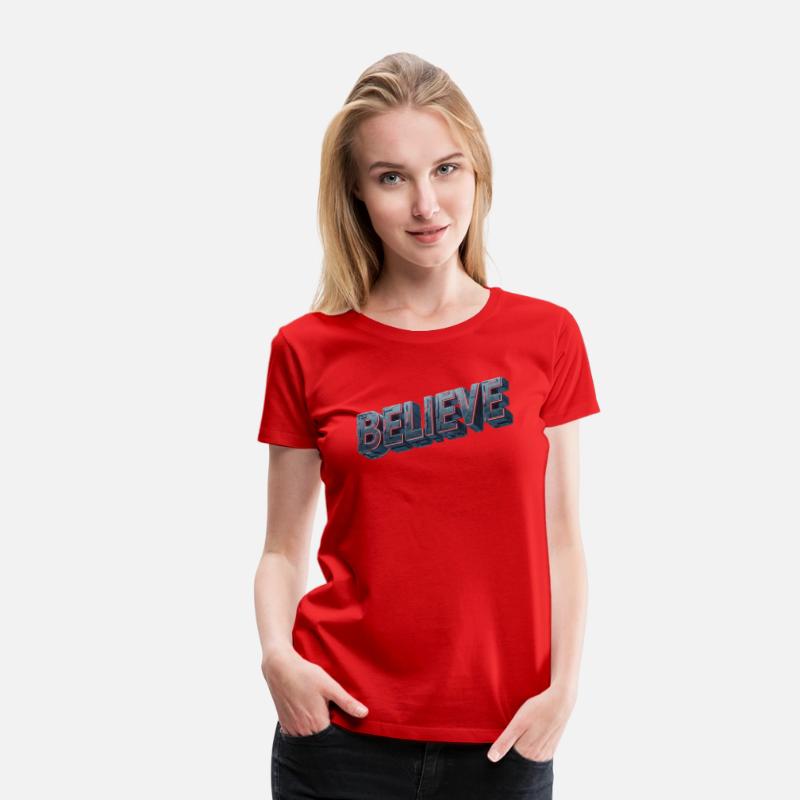 BELIEVE Futuristic Glow Design