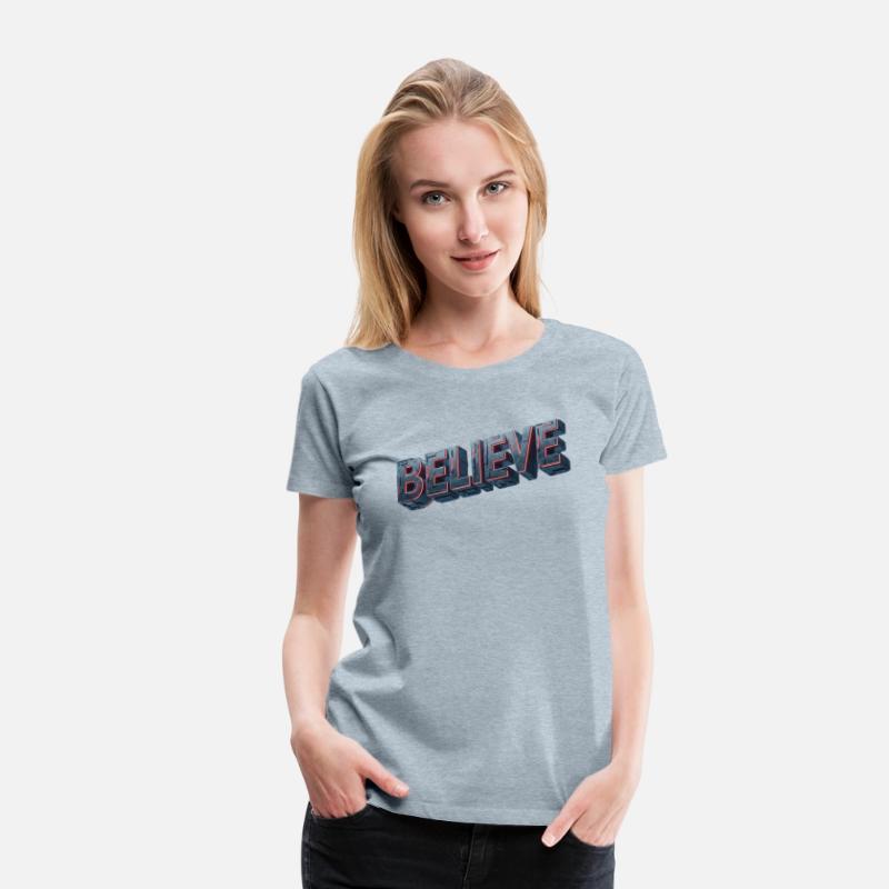 BELIEVE Futuristic Glow Design