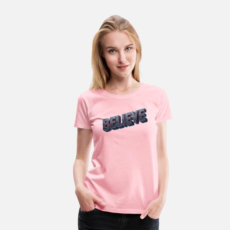 BELIEVE Futuristic Glow Design