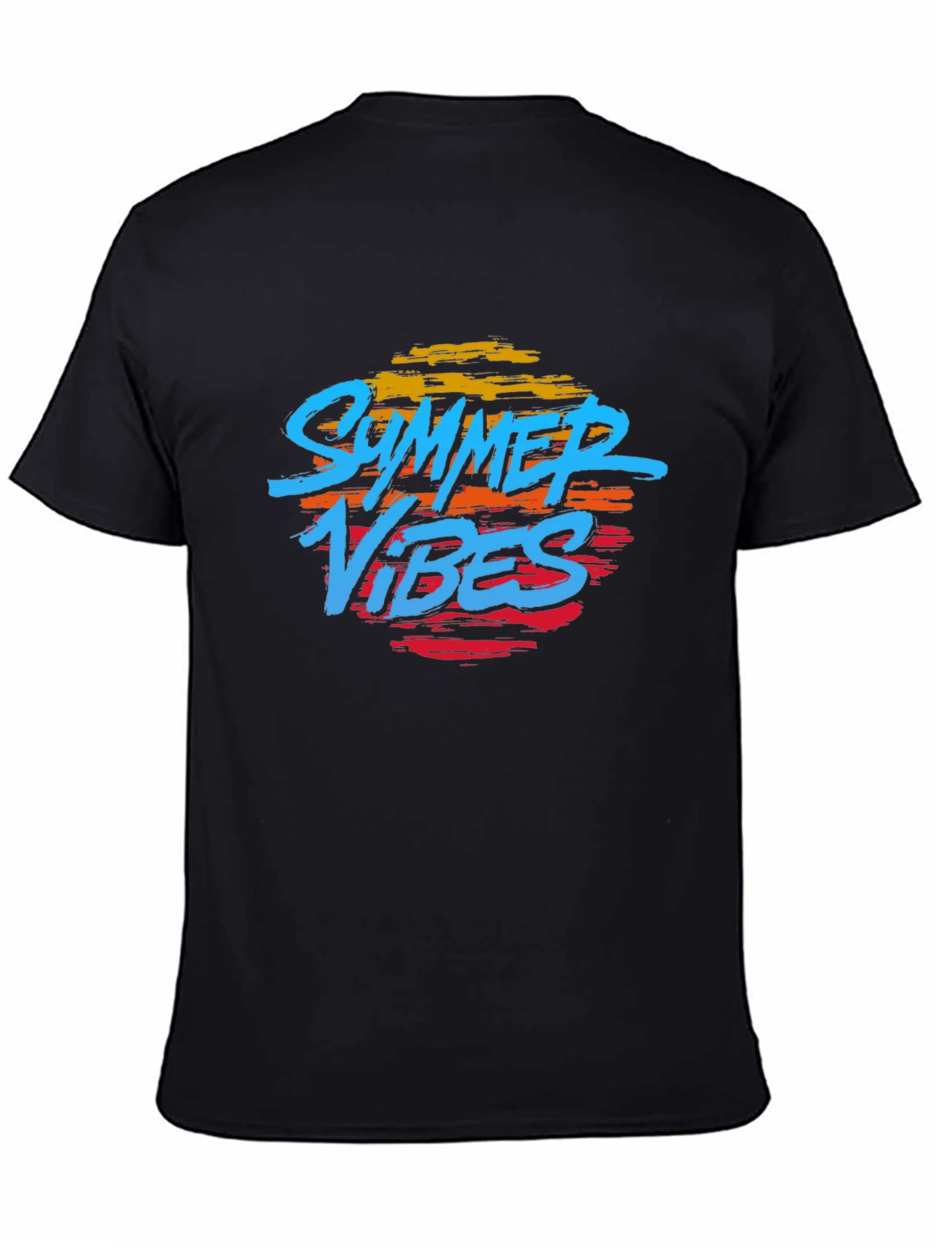 Summer Vibes Graphic T-Shirt - Black