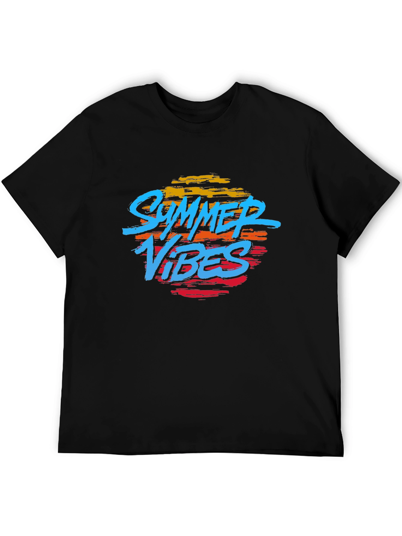 Summer Vibes Graphic T-Shirt - Black