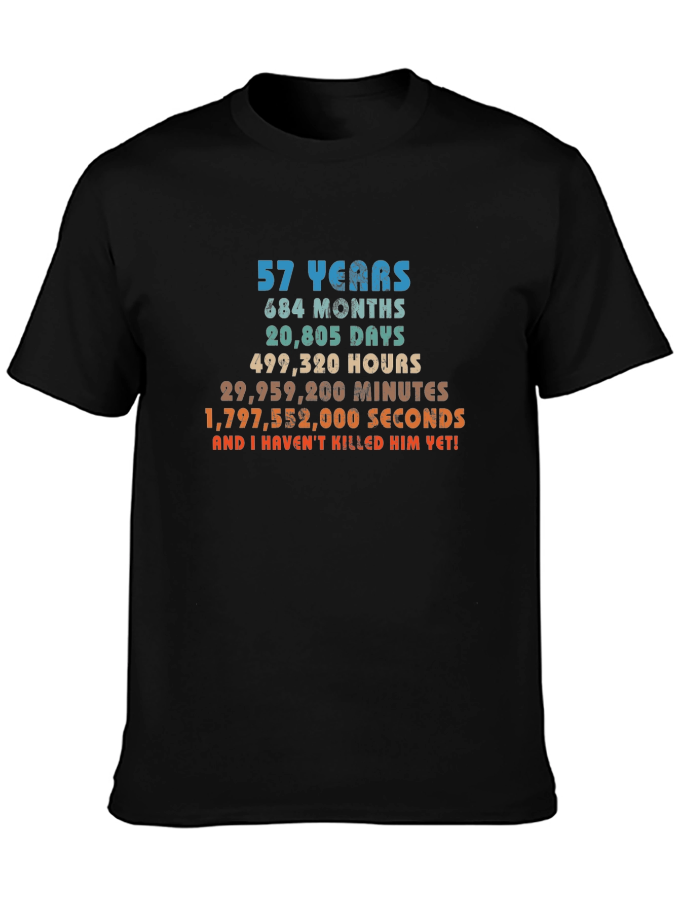 57th Birthday T-Shirt - Funny Anniversary Gift Tee