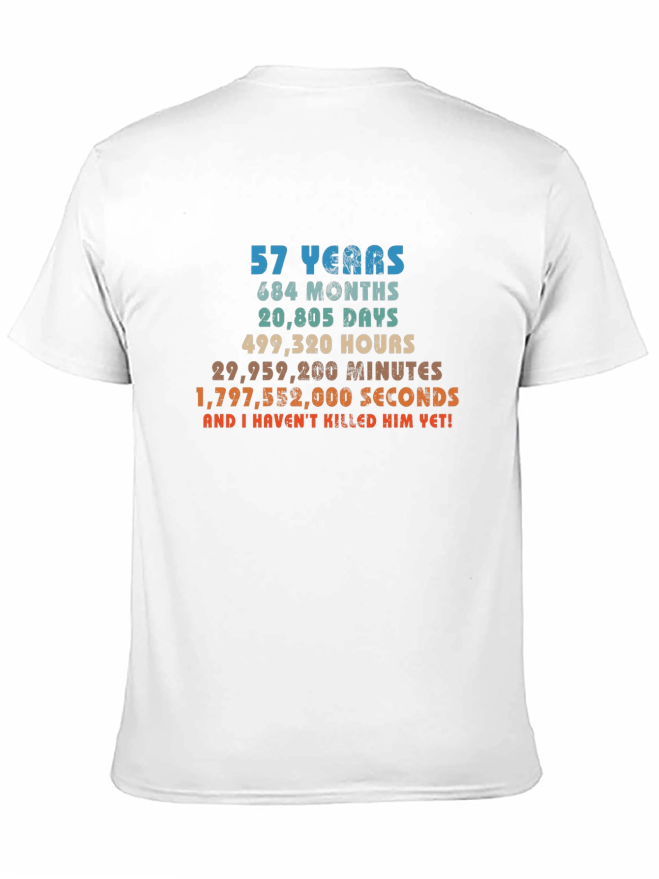 57th Birthday T-Shirt - Funny Anniversary Gift Tee