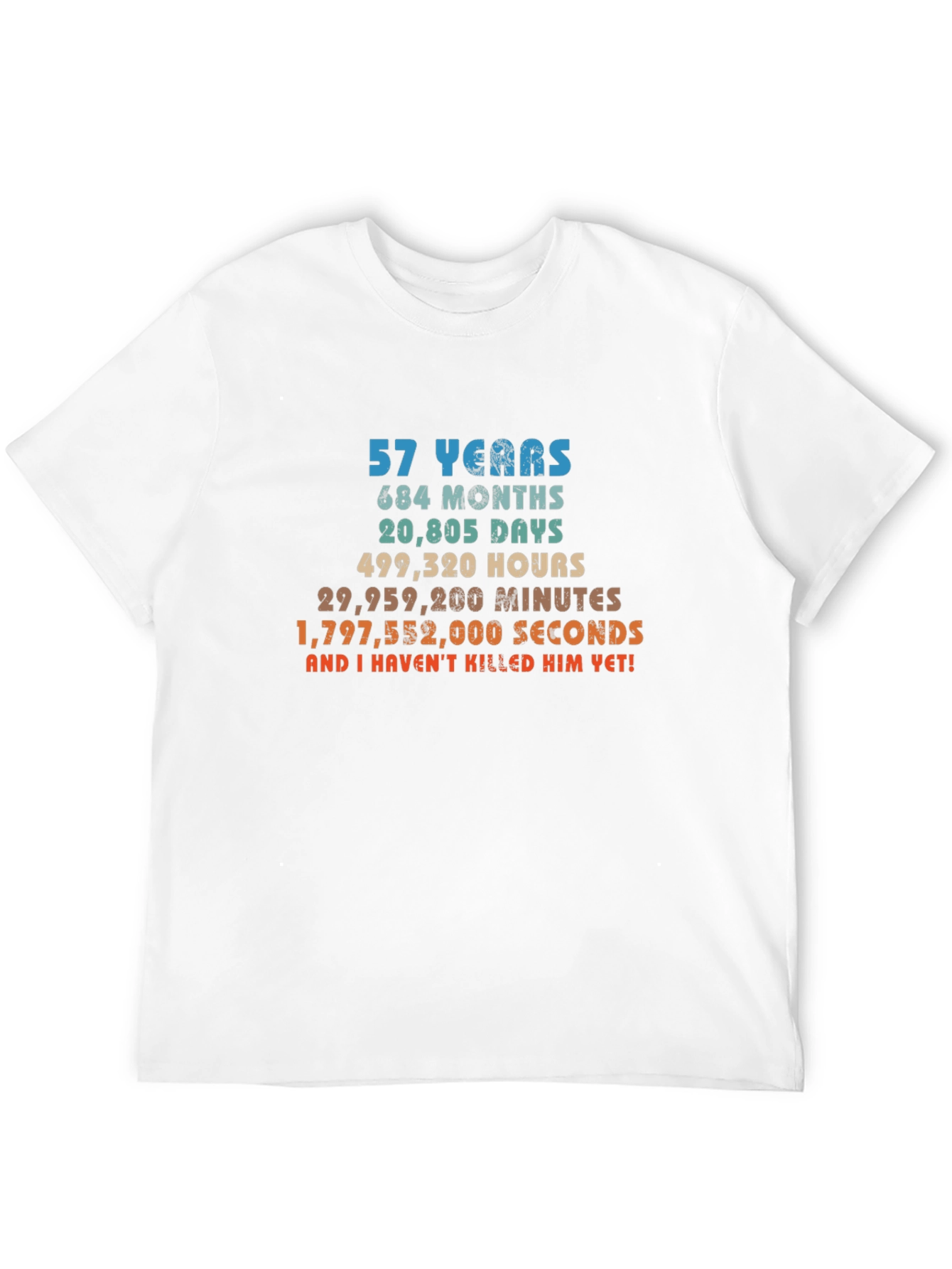 57th Birthday T-Shirt - Funny Anniversary Gift Tee