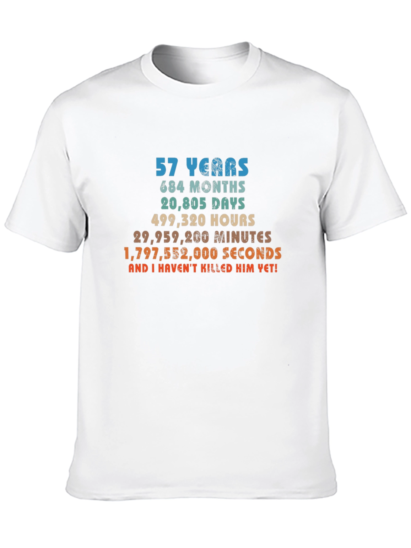 57th Birthday T-Shirt - Funny Anniversary Gift Tee