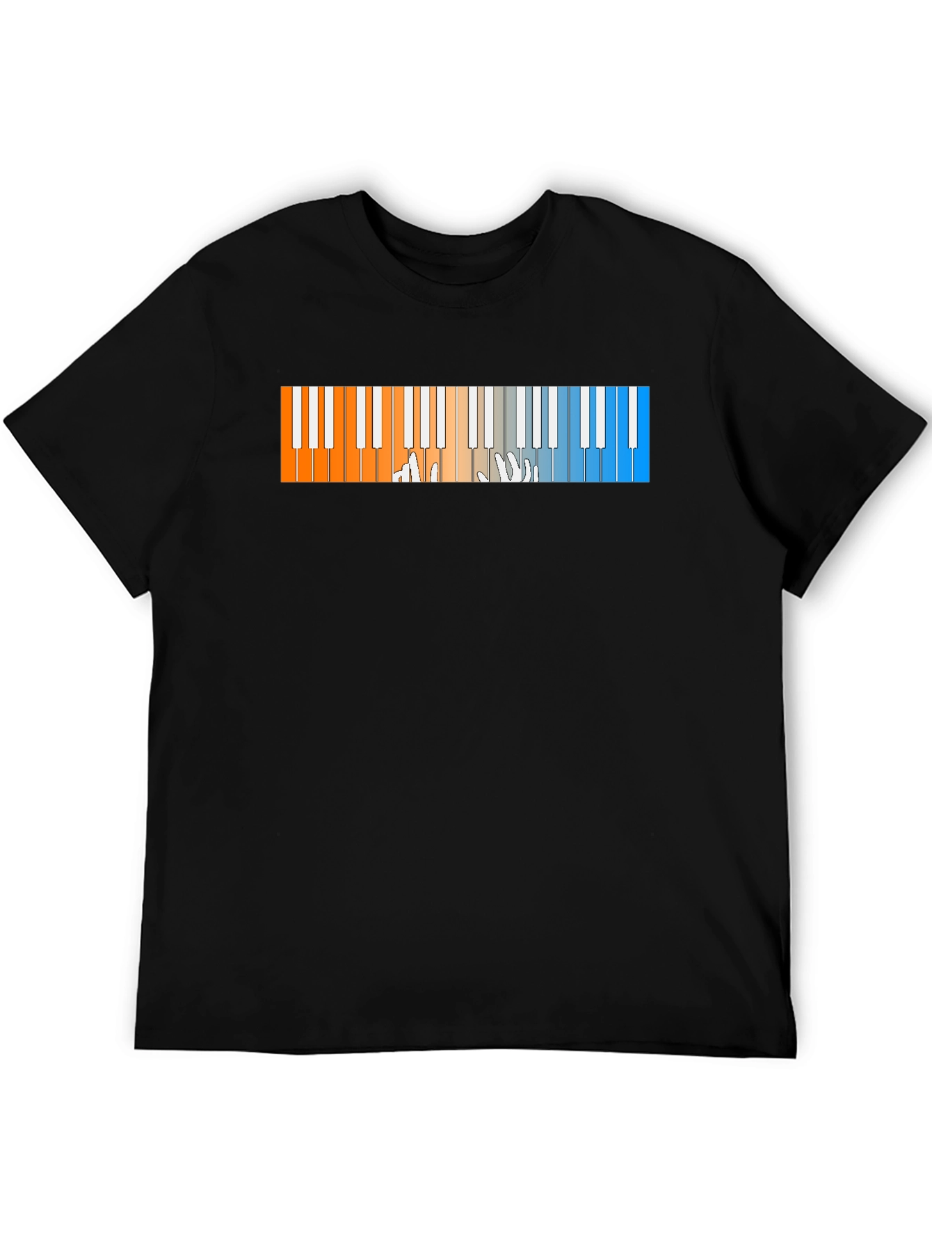 Piano Keys Graphic T-Shirt - Cool Musician Tee