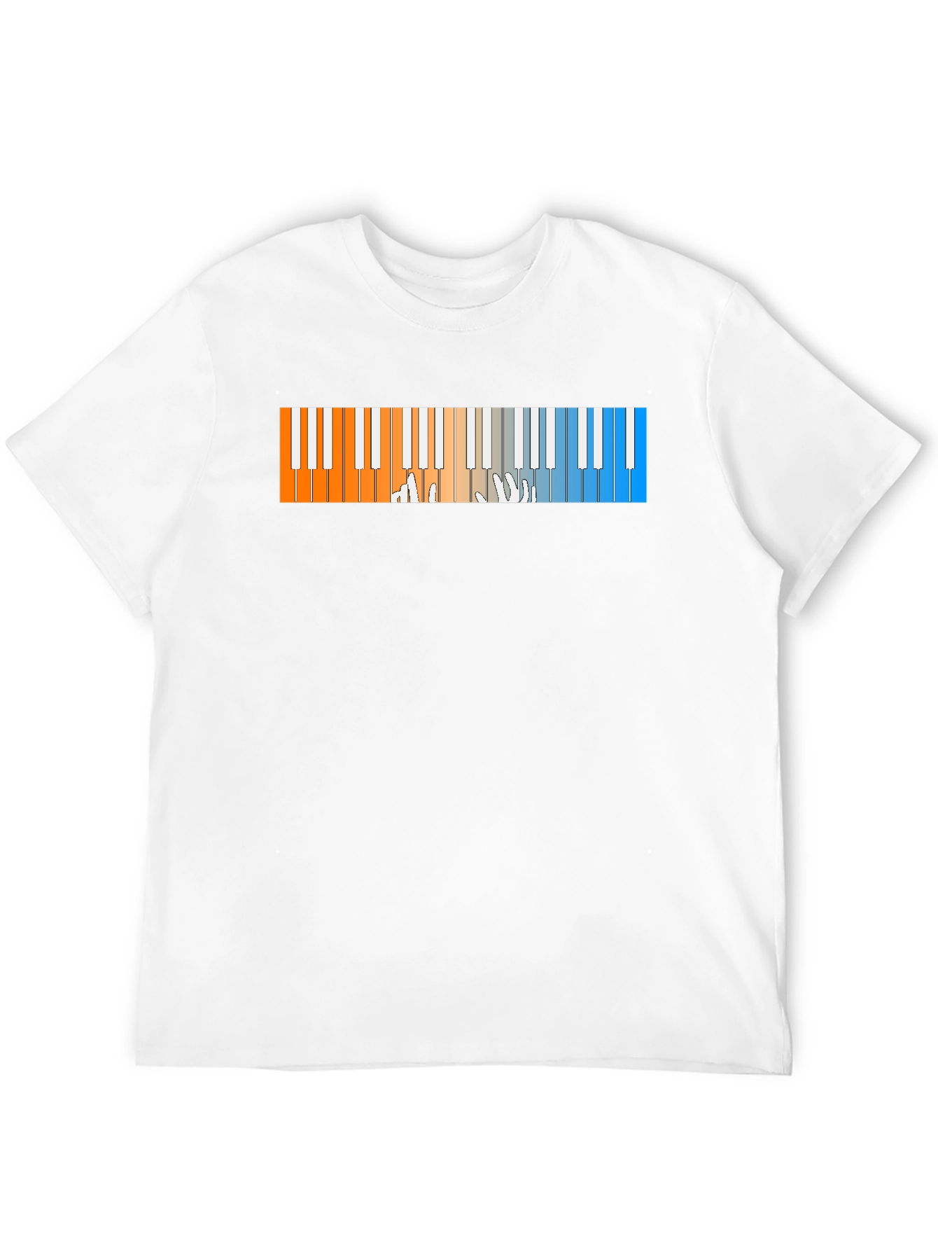 Piano Keys Graphic T-Shirt - Cool Musician Tee