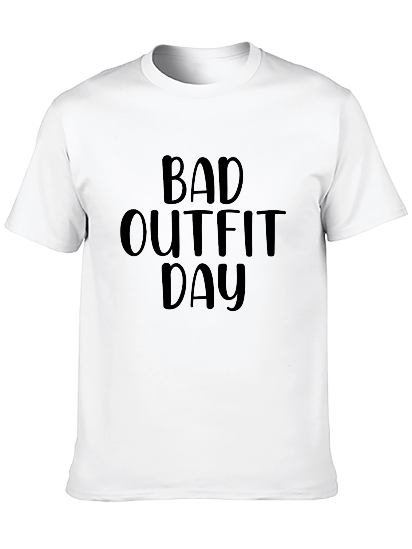 Bad Outfit Day Black Graphic T-Shirt