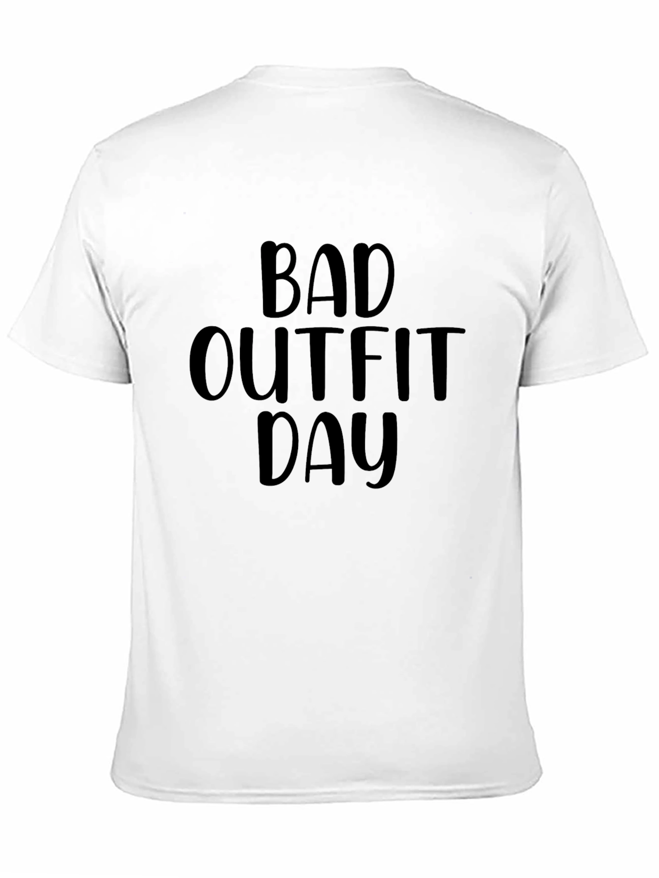 Bad Outfit Day Black Graphic T-Shirt