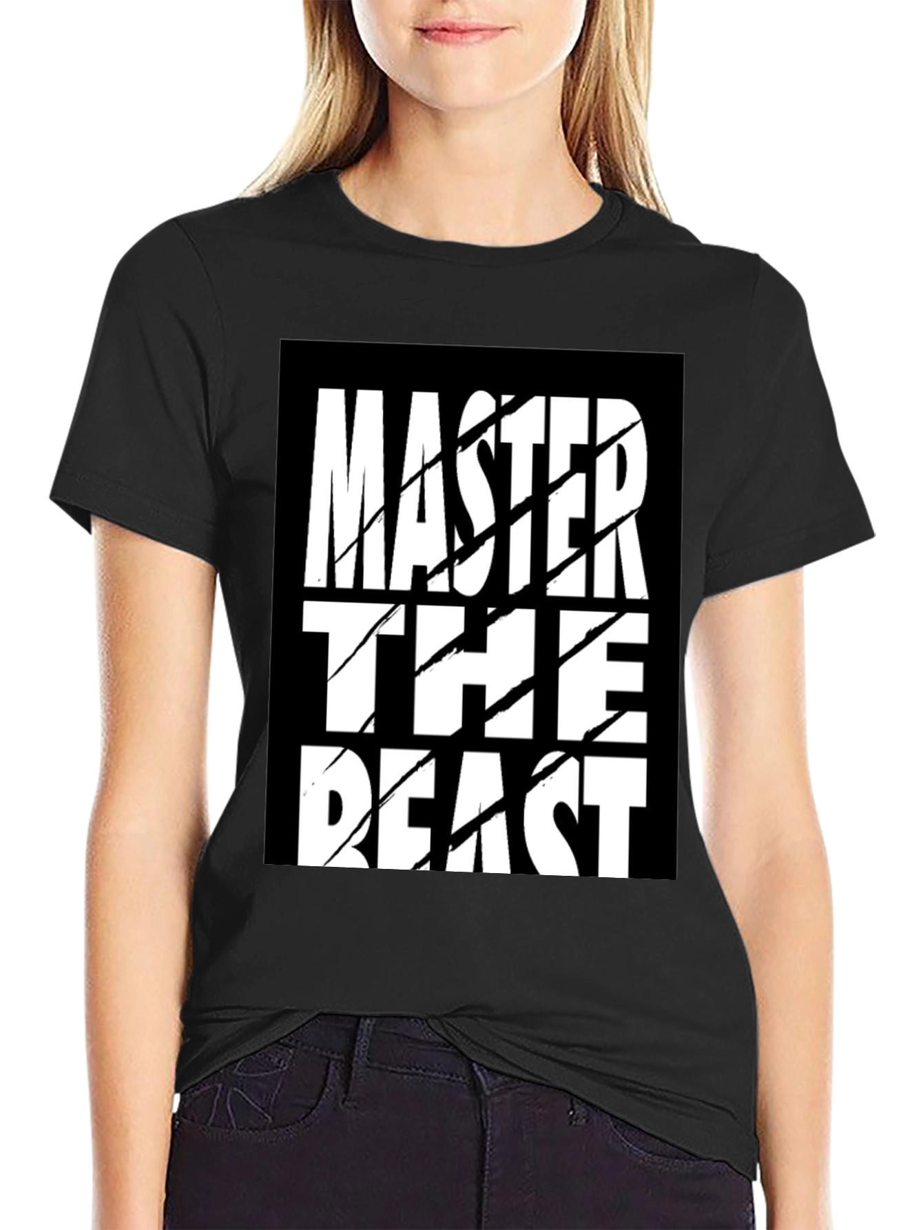 Master the Beast Graphic T-Shirt - Black