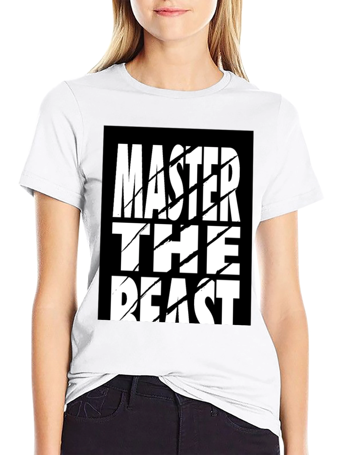 Master the Beast Graphic T-Shirt - Black