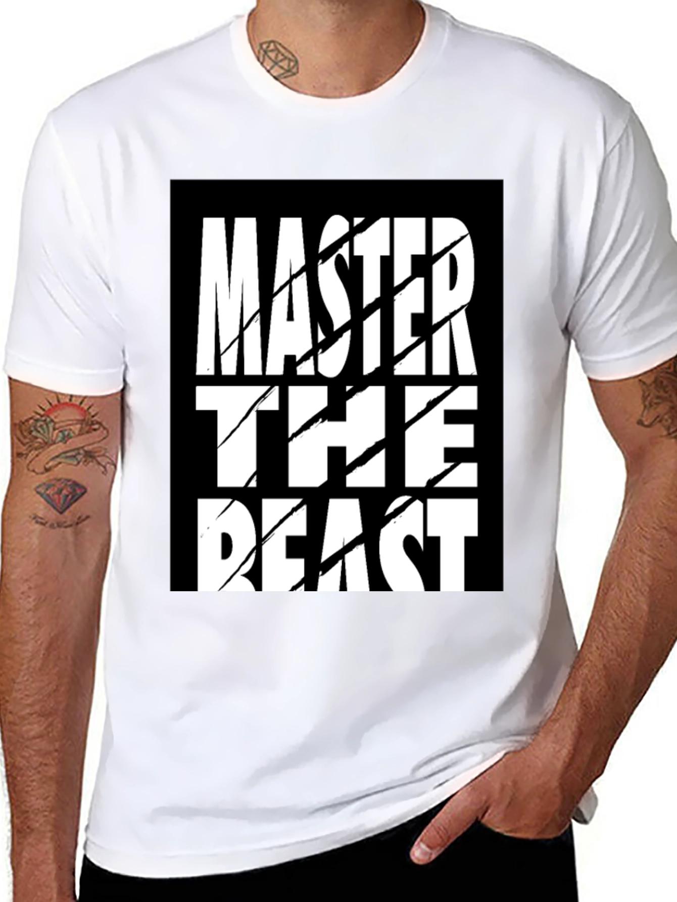 Master the Beast Graphic T-Shirt - Black