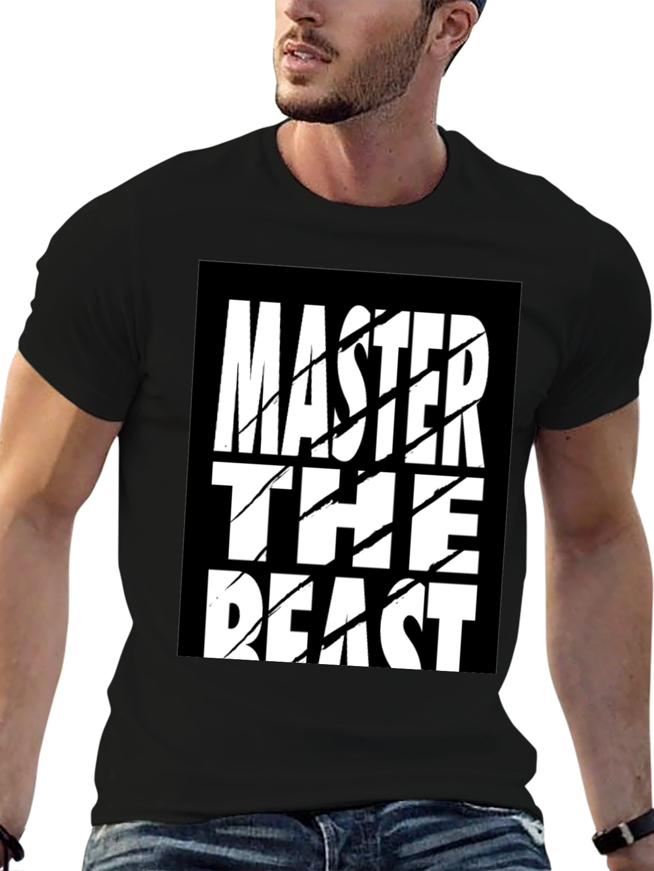 Master the Beast Graphic T-Shirt - Black