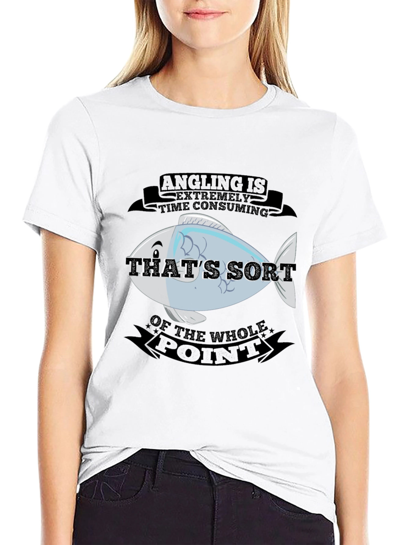Angling Time Consuming Fish Graphic T-Shirt
