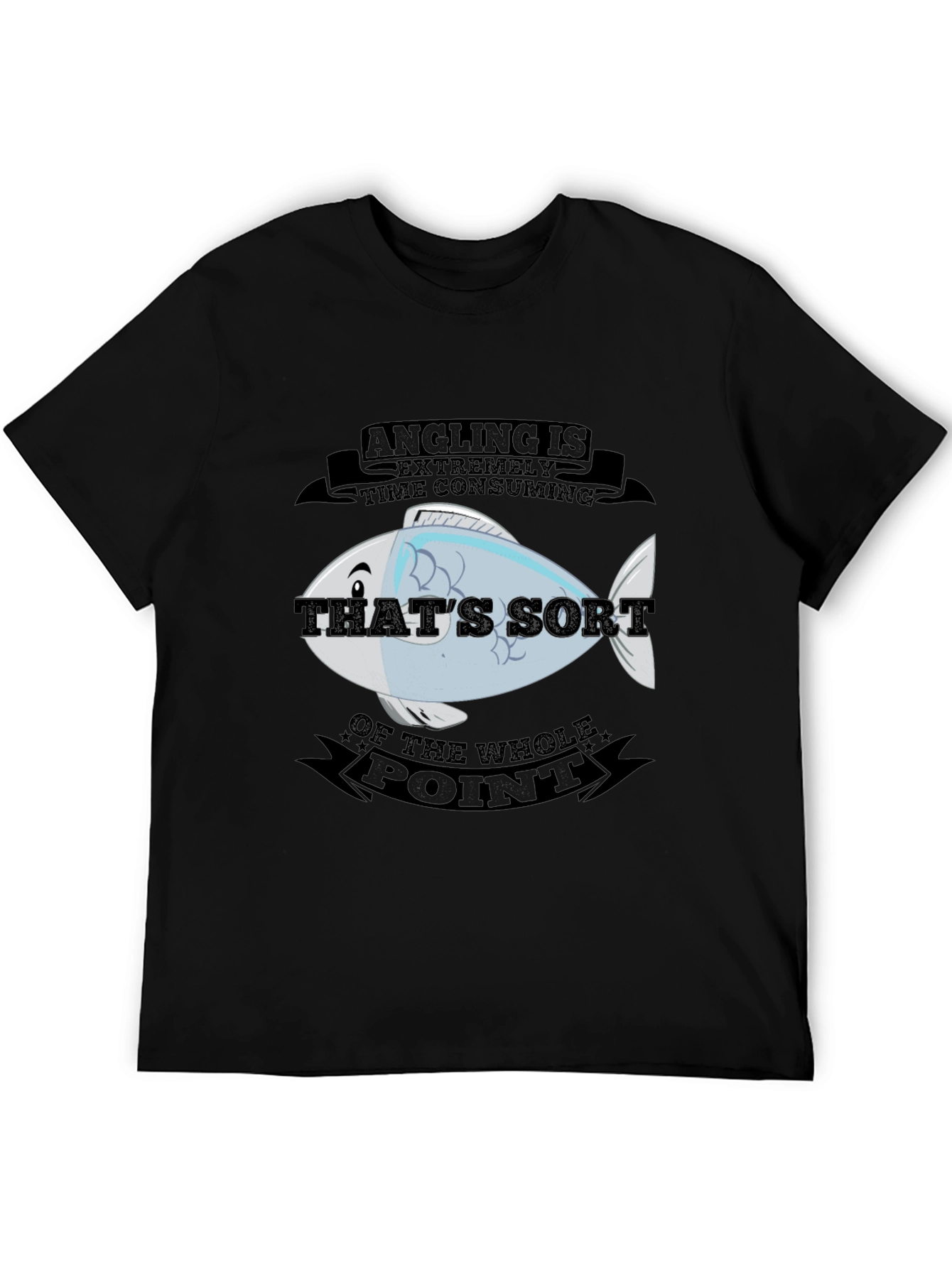 Angling Time Consuming Fish Graphic T-Shirt