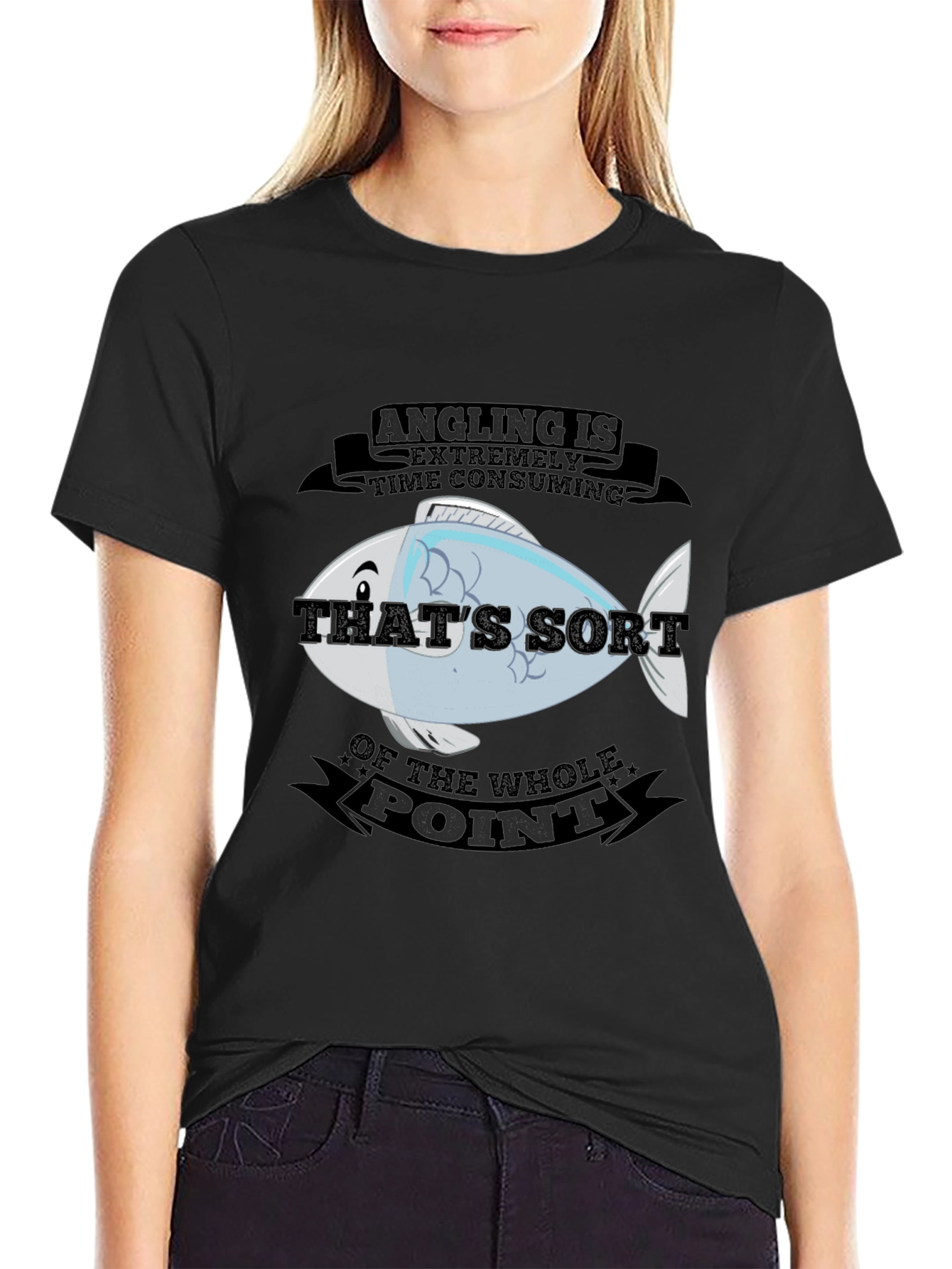 Angling Time Consuming Fish Graphic T-Shirt