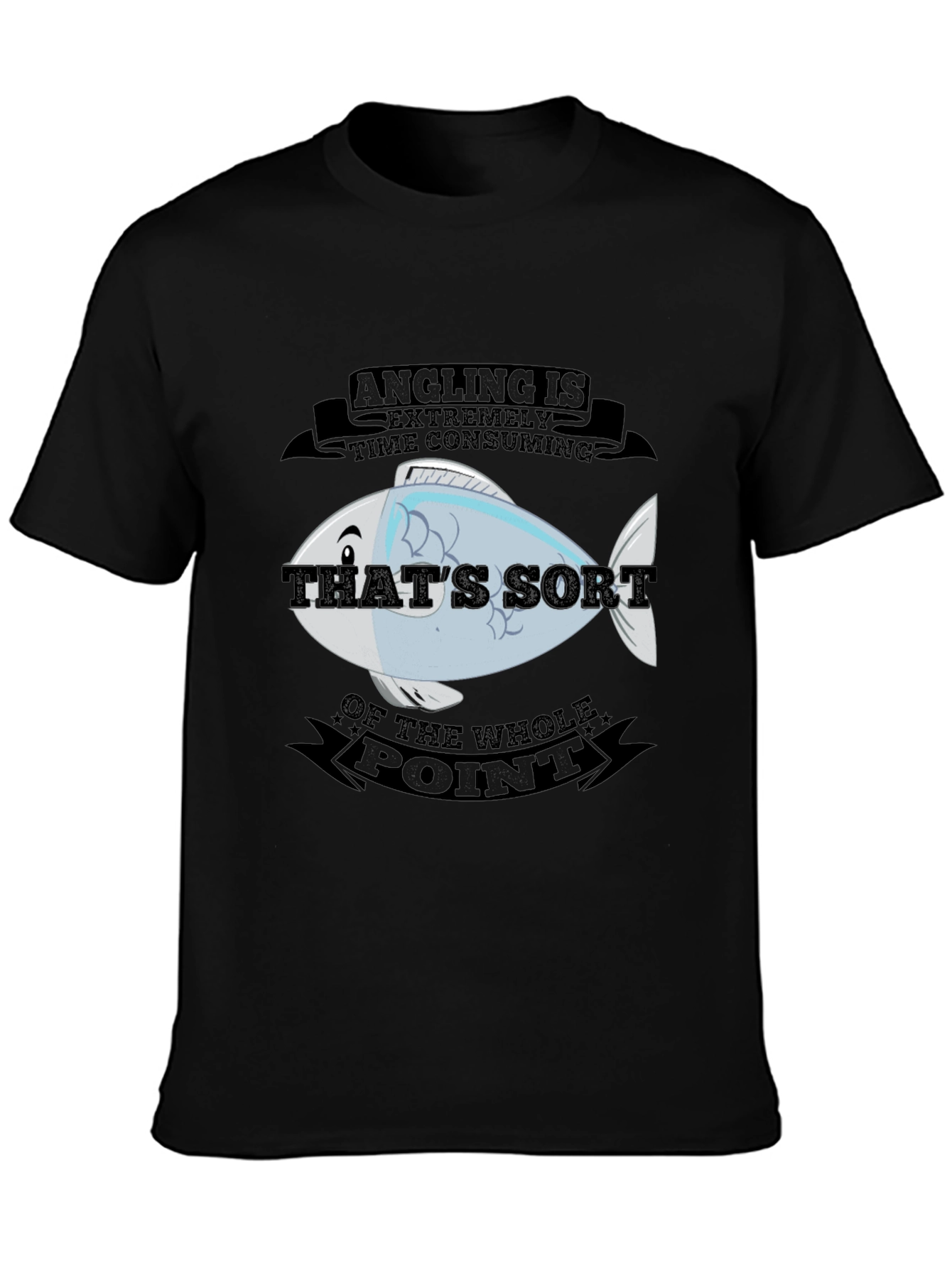 Angling Time Consuming Fish Graphic T-Shirt