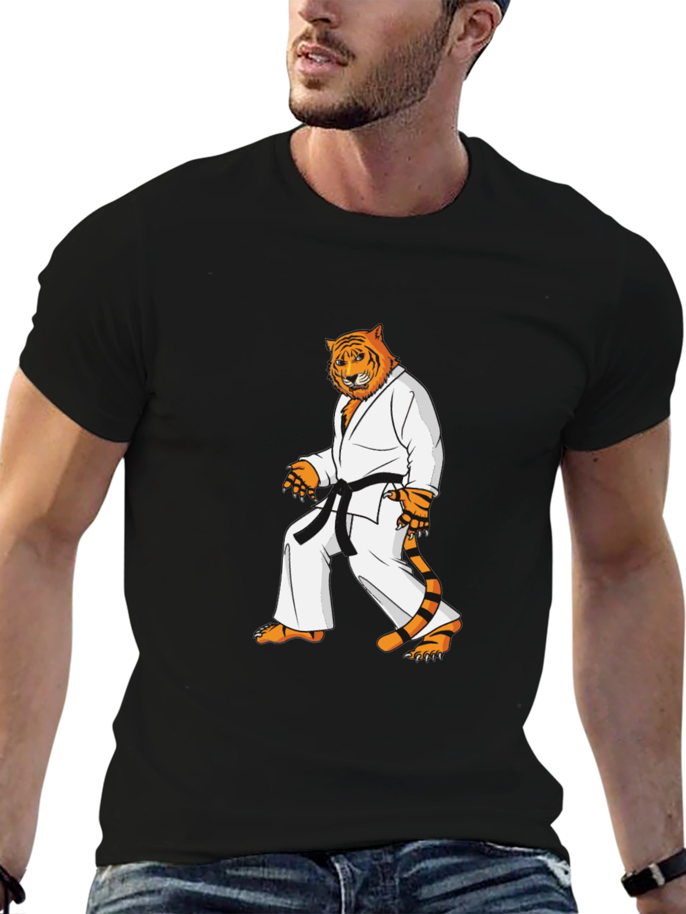 Karate Tiger Black T-Shirt