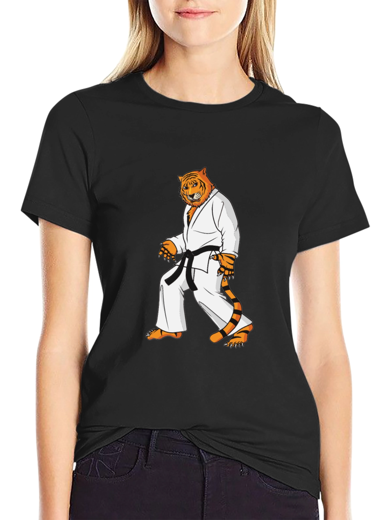 Karate Tiger Black T-Shirt