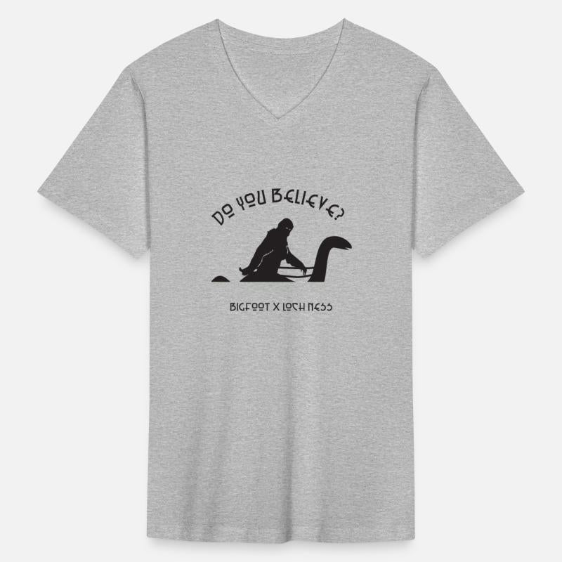 Bigfoot Riding on Nessie Lochness Believe