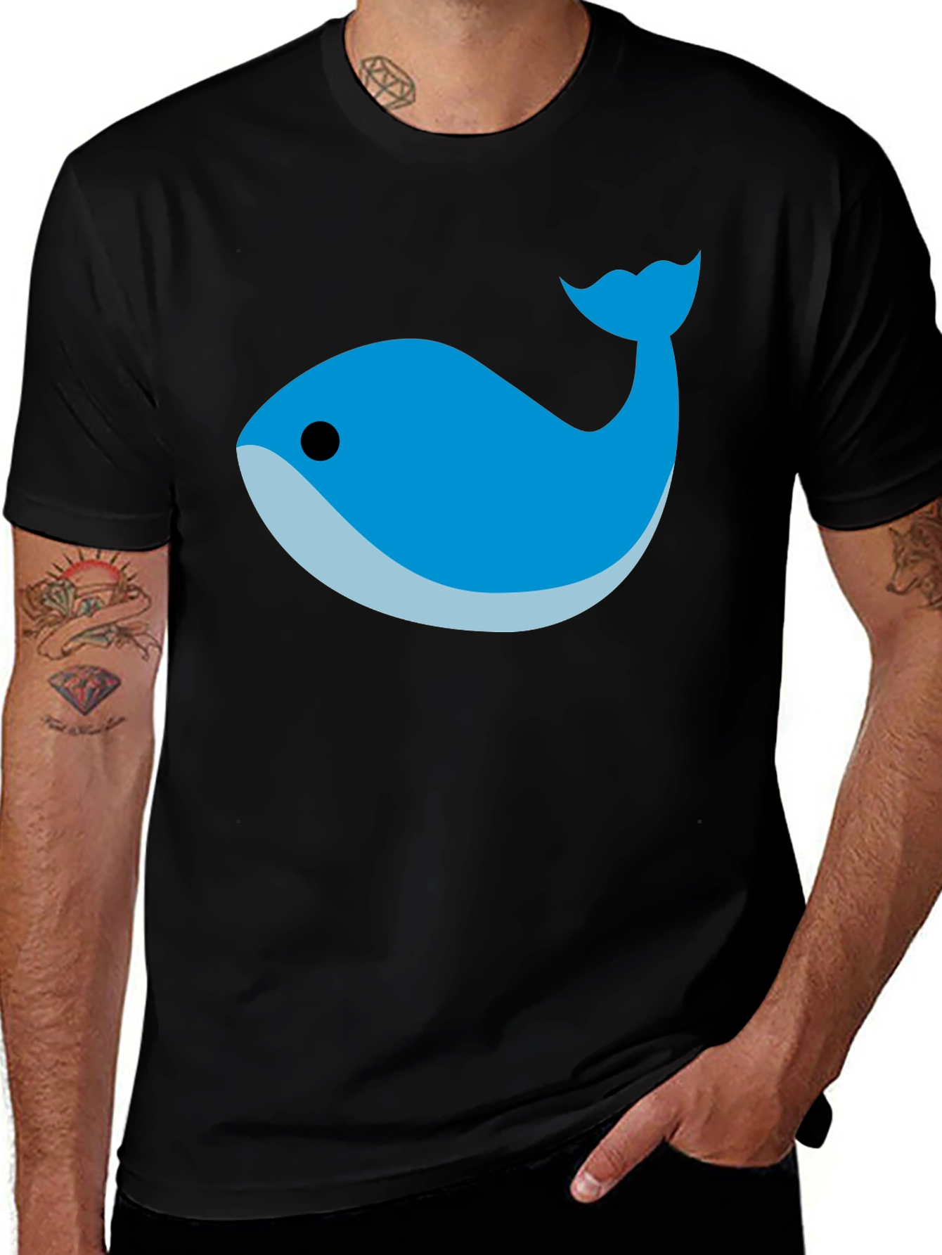 Whale Graphic Tee - Casual Comfort
