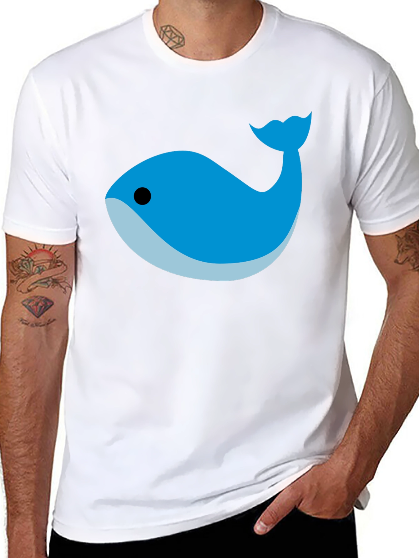 Whale Graphic Tee - Casual Comfort