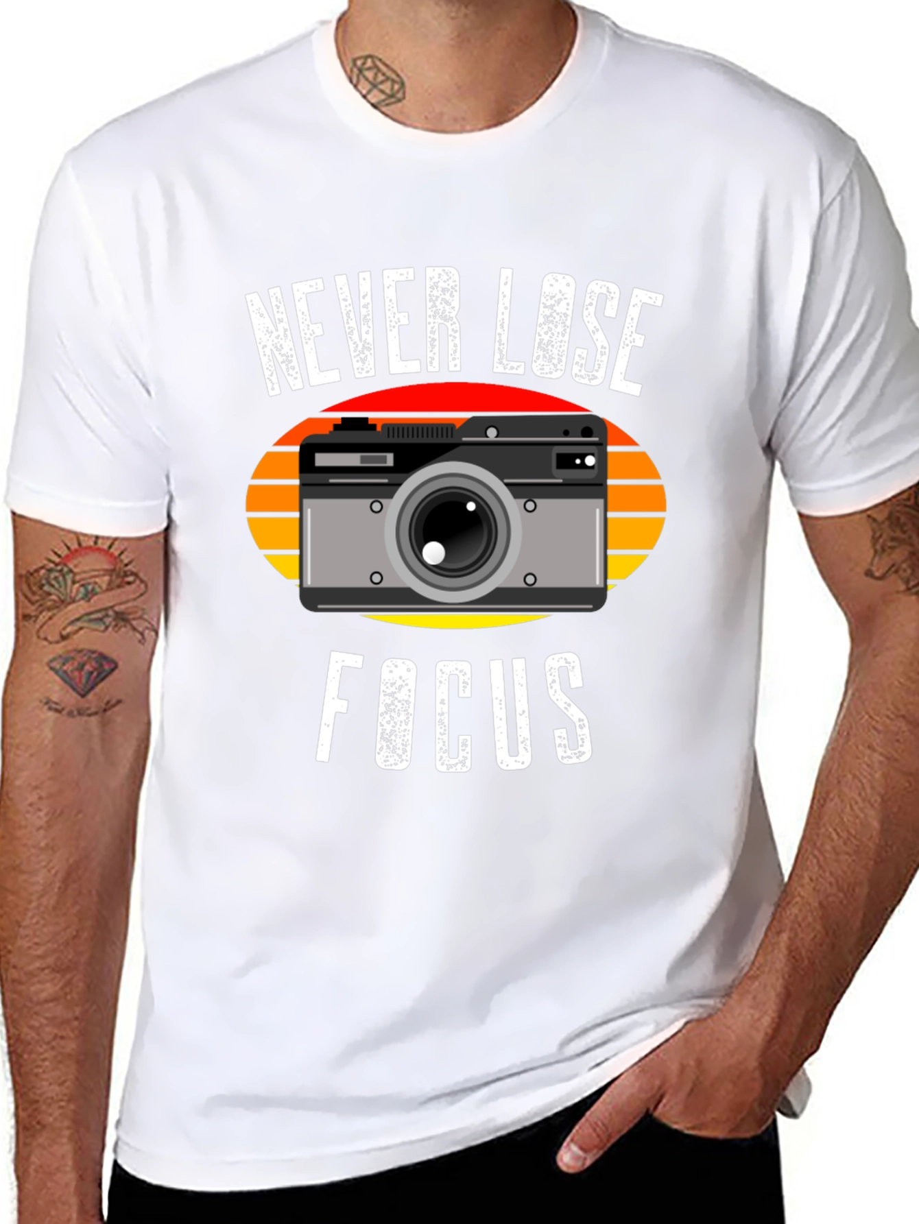 Never Lose Focus Camera T-Shirt