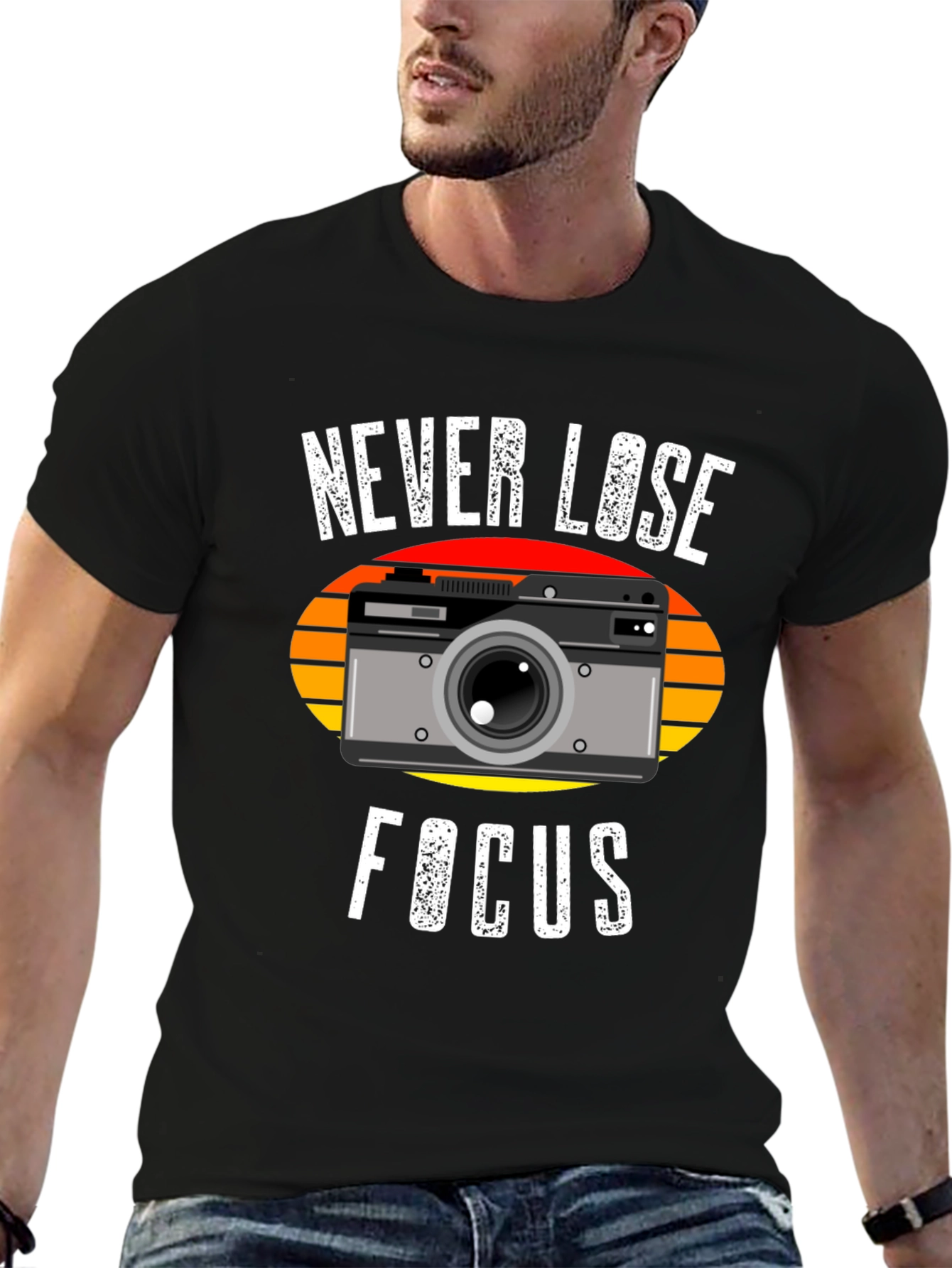 Never Lose Focus Camera T-Shirt