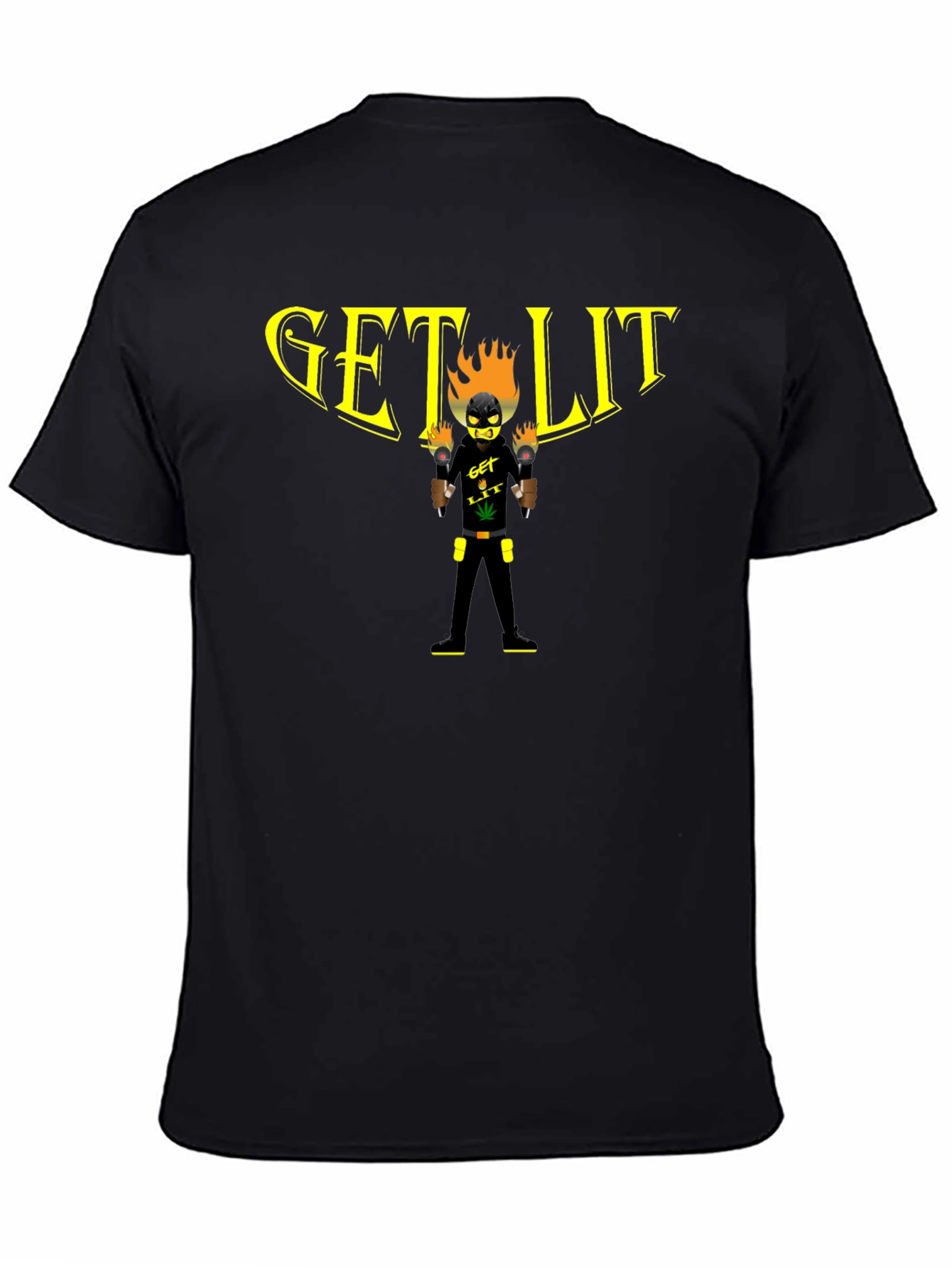 Get Lit Graphic T-Shirt - Black