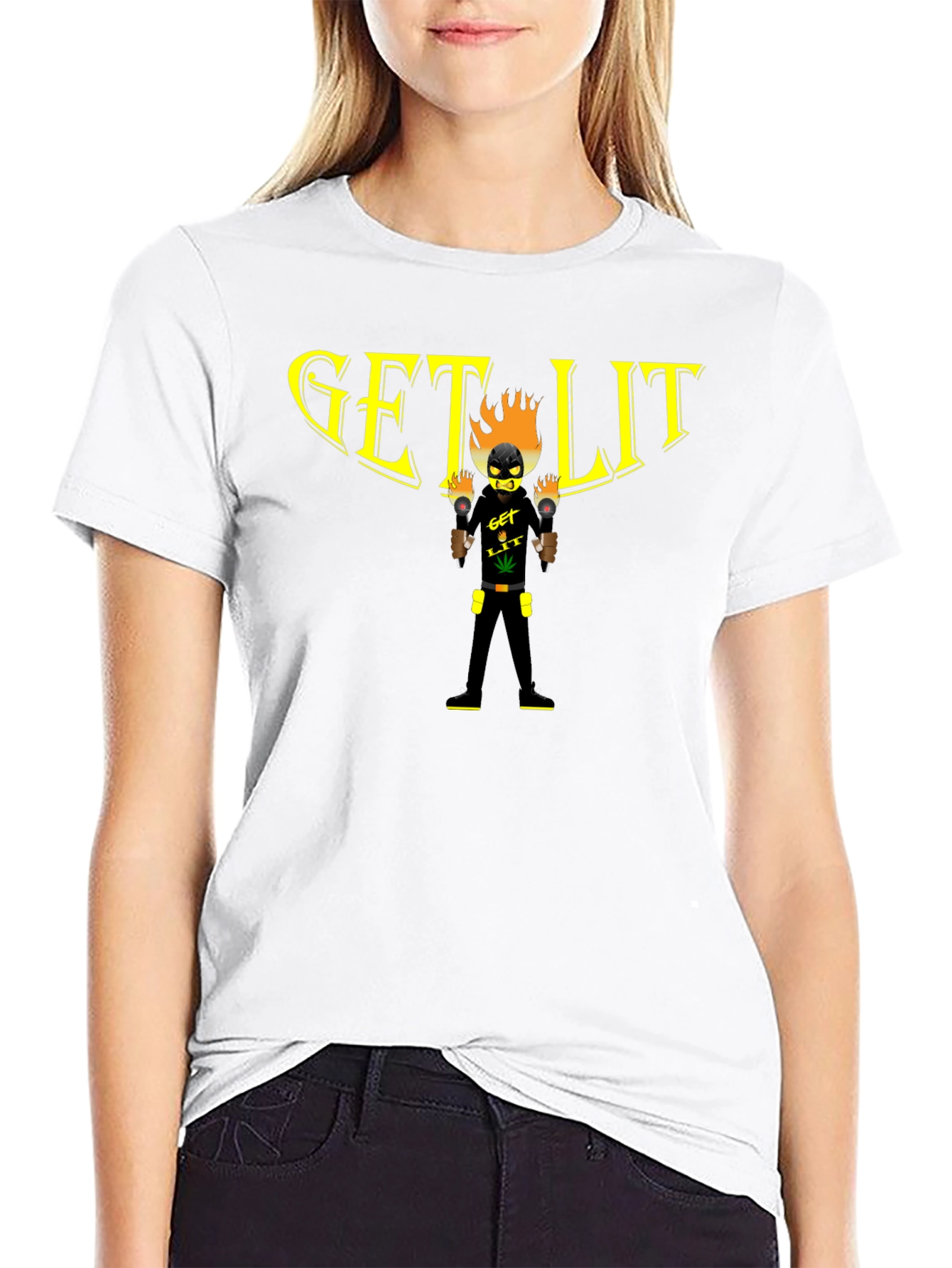 Get Lit Graphic T-Shirt - Black