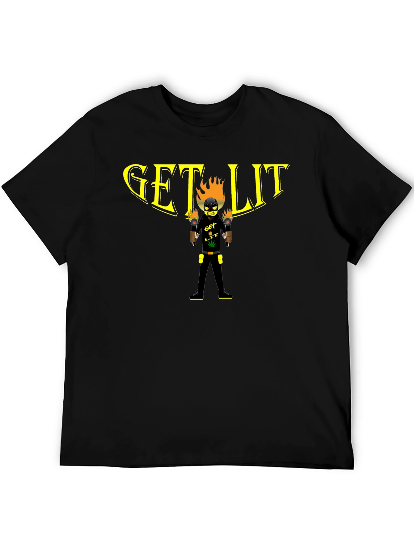 Get Lit Graphic T-Shirt - Black