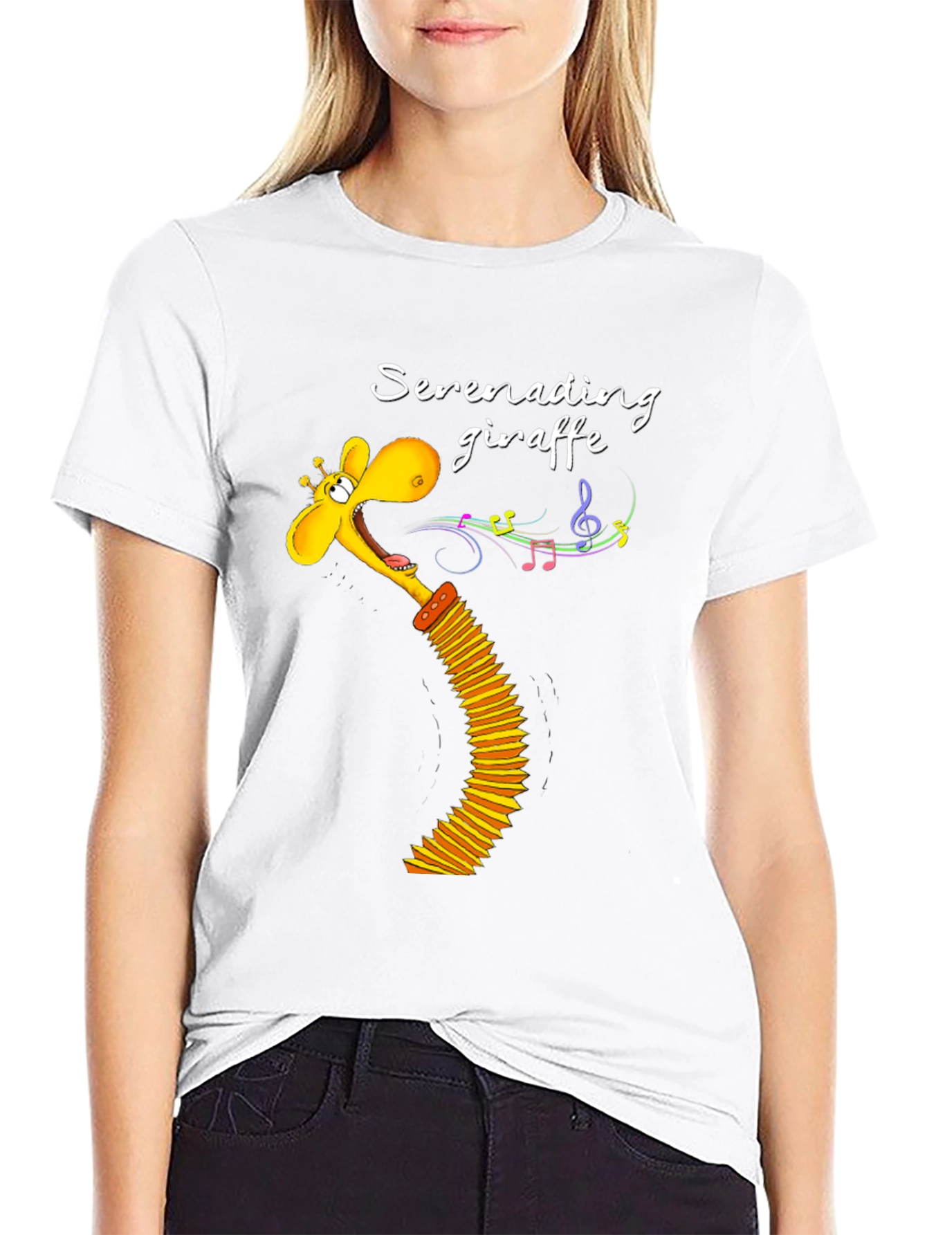 Serenading Giraffe Graphic Tee